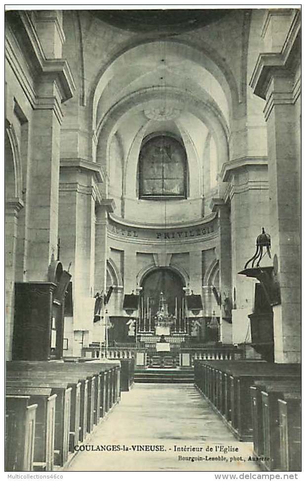 89 - 021016 - COULANGES LA VINEUSE - Intérieur De L'église - Coulanges La Vineuse