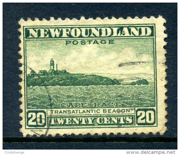 Newfoundland 1941-44 KGVI Definitives (P.12½) - 20c Transatlantic Beacon Used (SG 286) - 1908-1947