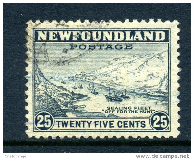 Newfoundland 1941-44 KGVI Definitives (P.12½) - 25c Fishing Fleet Used (SG 288) - 1908-1947