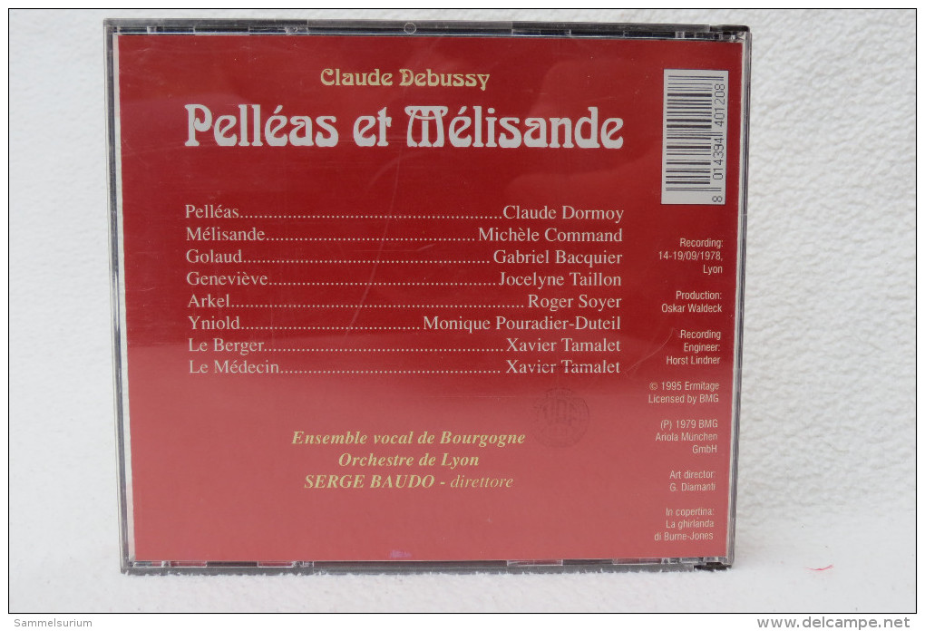 3 CDs "Claude Debussy" Oper Pelléas Et Mélisande, Serge Baudo - Opéra & Opérette