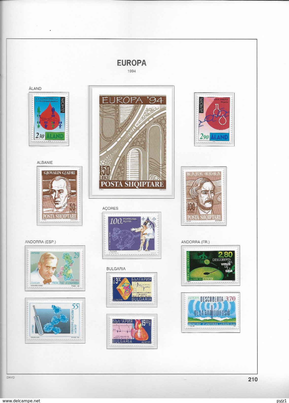 1994 MNH CEPT Year Collection According To DAVO ALbum, (14 Scans) Postfris** - Full Years