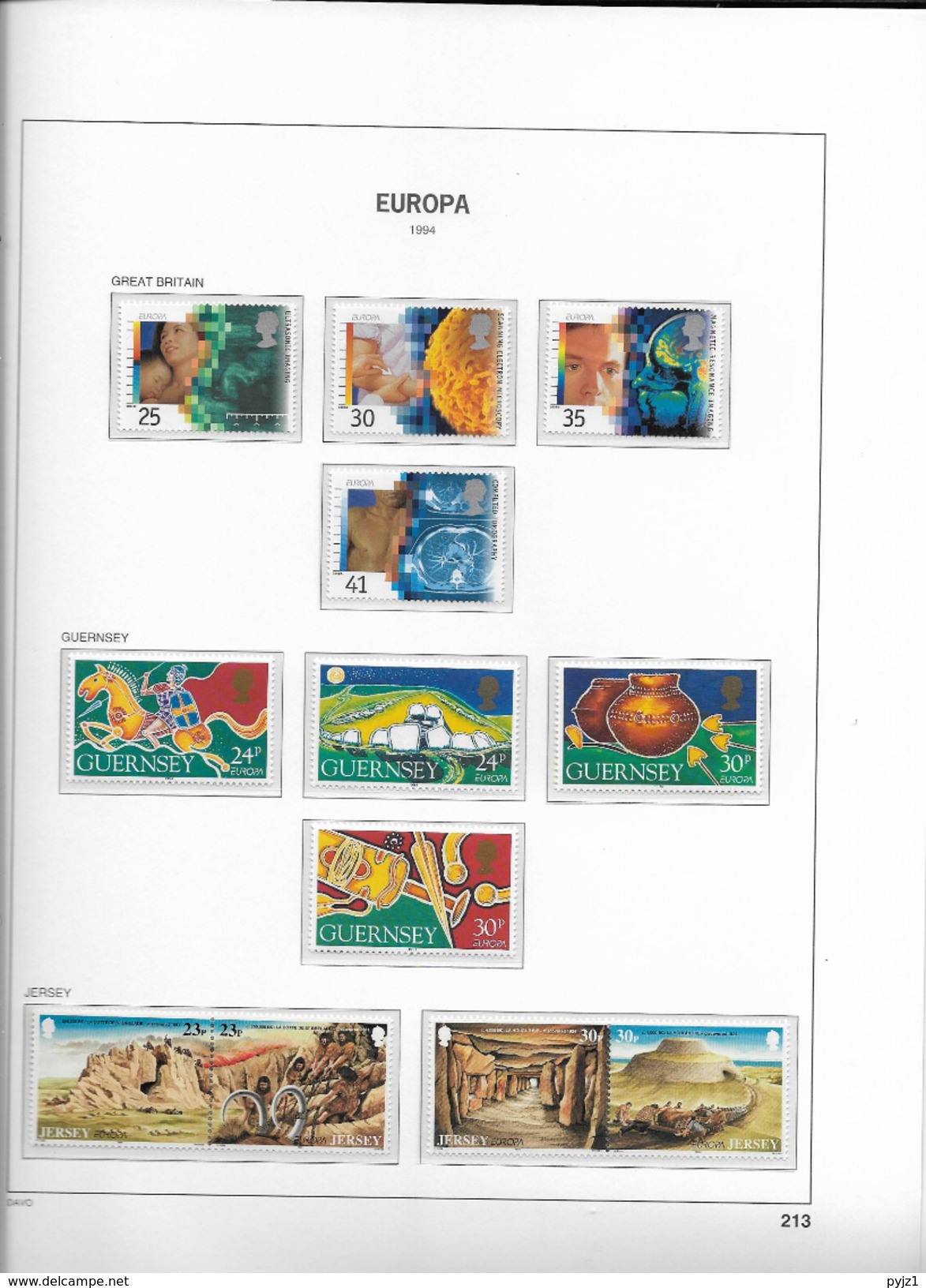 1994 MNH CEPT Year Collection According To DAVO ALbum, (14 Scans) Postfris** - Full Years