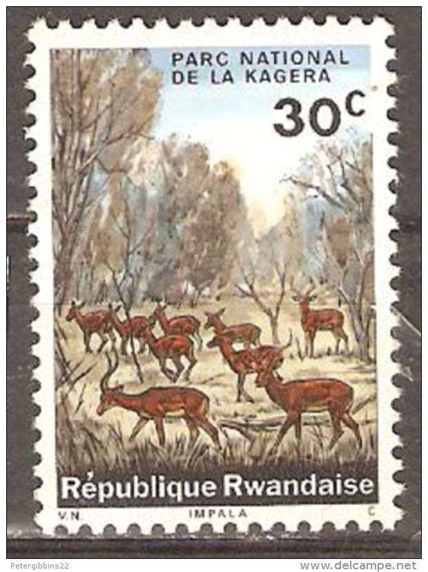 Rwanda 1965 SG 100 Kagera National Park Mounted Mint - Unused Stamps