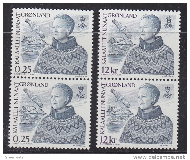 Greenland 2001 Queen Margrethe 2v (pair) ** Mnh(32580) - Ongebruikt