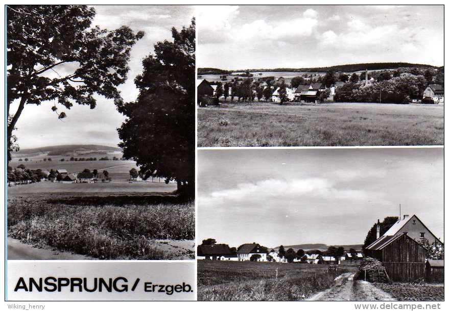 Marienberg Zöblitz Ansprung - S/w Mehrbildkarte 1 - Marienberg