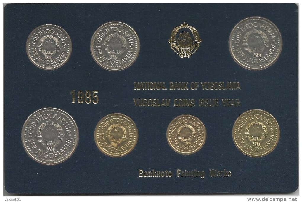 Yugoslavia 1985. Coin Set Mint Set Of The National Bank Of Yugoslavia - Joegoslavië