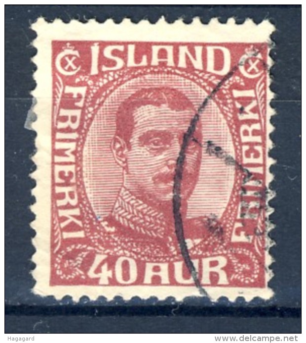 ##Iceland 1920. Michel 94. Cancelled - Gebruikt