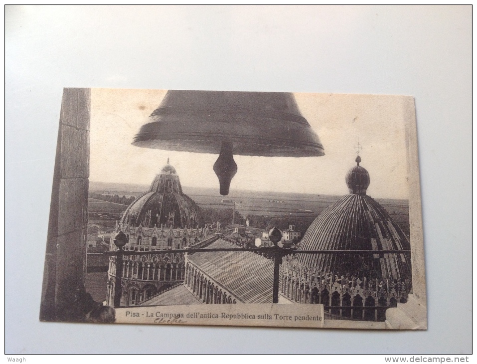 PISA La Capana Dell'antica Repubblica Sulla Torre Pendente - 1910 Timbrée - Pisa