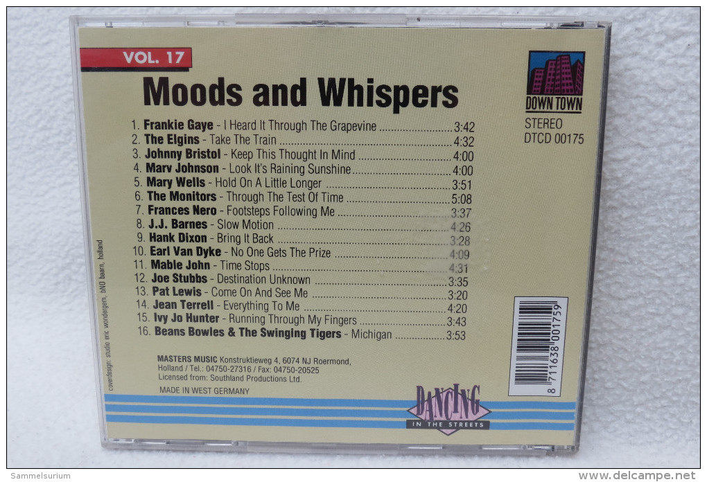 CD "Moods And Whispers Vol.17" Dancing In The Streets - Sonstige & Ohne Zuordnung