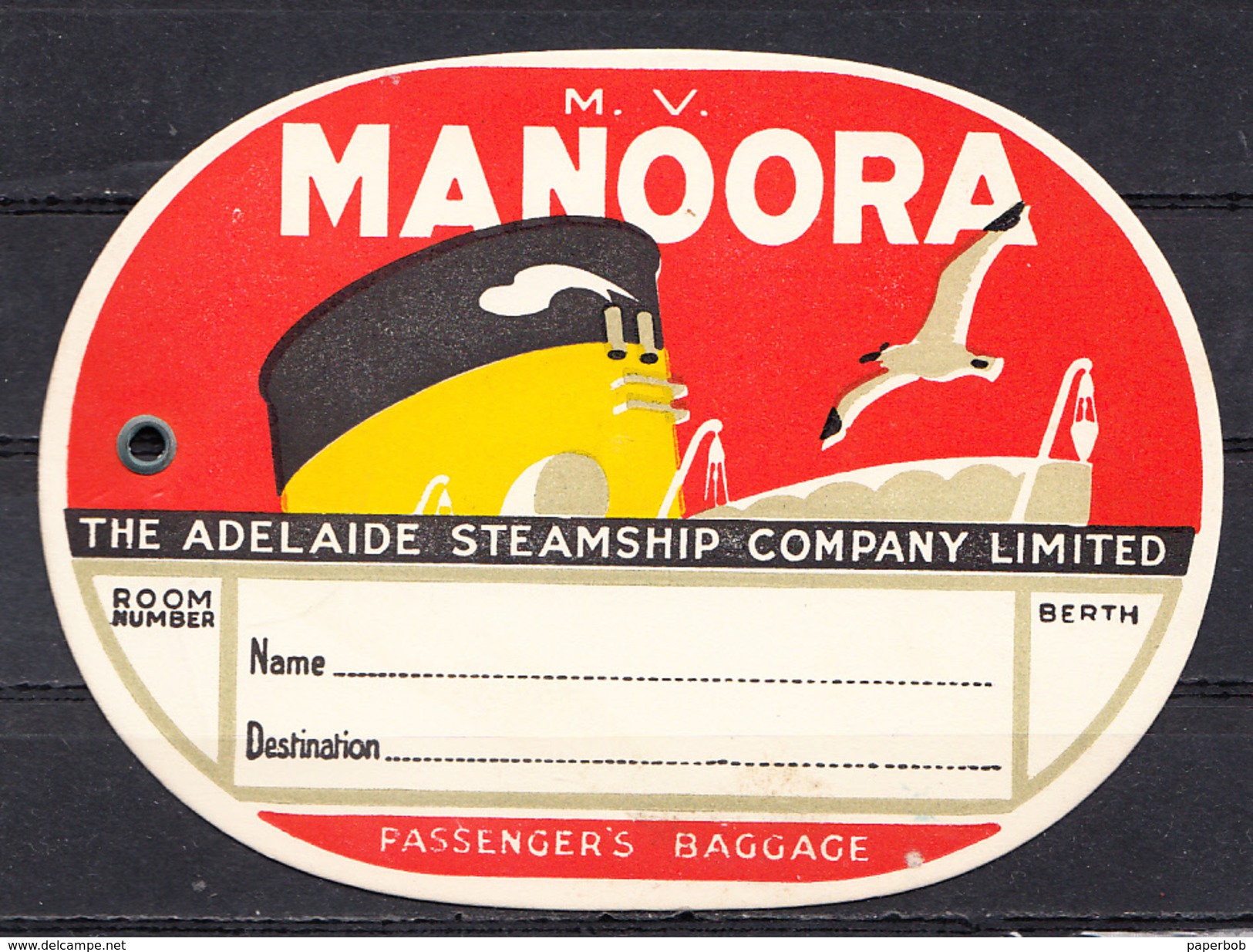 M.V. MANOORA , ADELAIDE, AUSTRALIA - Other & Unclassified