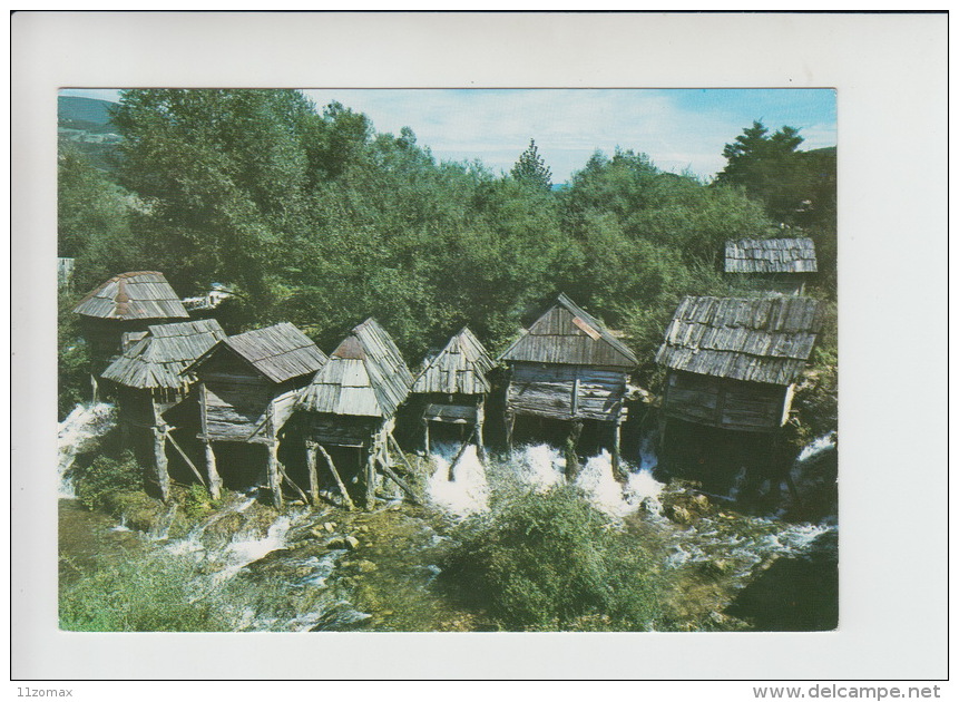 Jajce, Water Mill, Wassermühle, Watermolen Used Postcard (cb492) Nice Infla Stamp 10000din - Bosnia Erzegovina