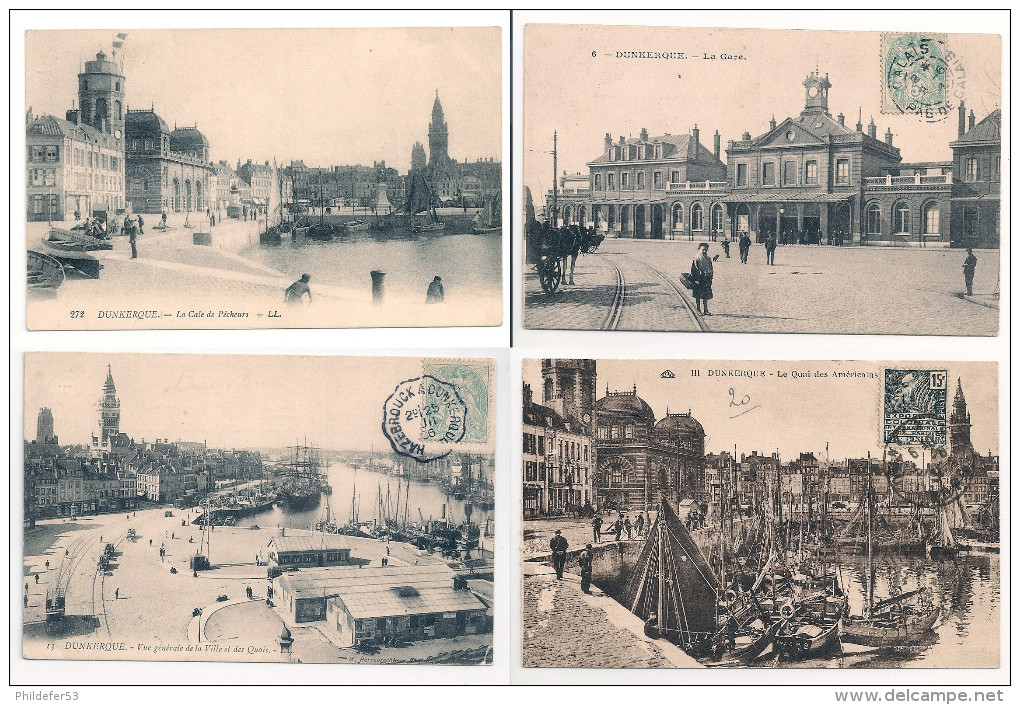 Dunkerque Lot 6 Cartes Anciennes - Dunkerque