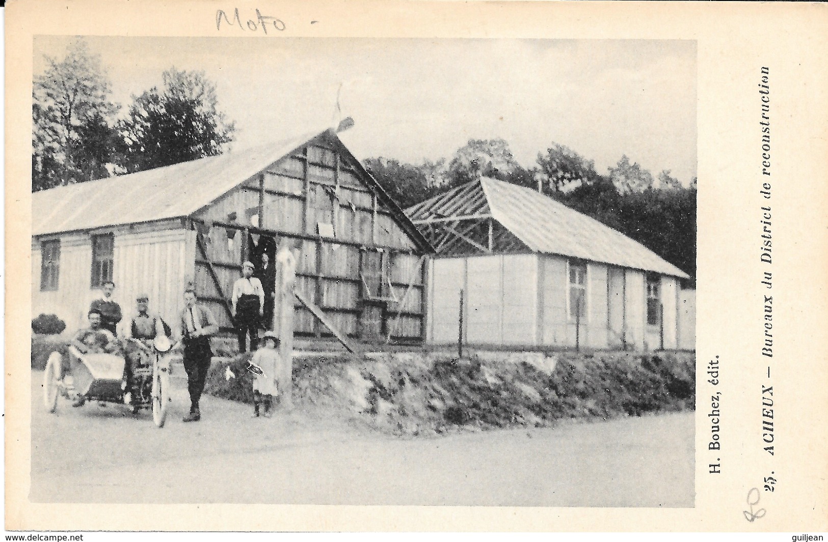 80 - ACHEUX - Bureaux Du District De Reconstruction - Ed. H. Bouchez - Acheux En Amienois