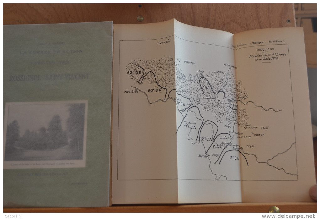 La guerre en action. Le 22 Aout 1914. Surprise d'une division. Rossignol-Saint-Vincent. Colonel Grasset. Berger-Levrault