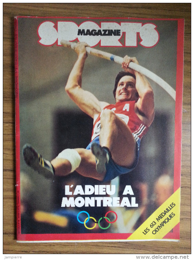 Revue Sports Magazine - L´adieu à Montréal - Août 1976 - Numéro 9 - 76 Pages (Comaneci, Palmarès Complet...) - Sport