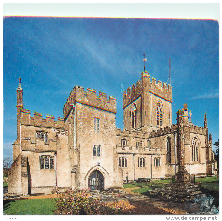 Church, Edington Priory, Wiltshire, England Postcard Posted 2014 Stamp - Autres & Non Classés