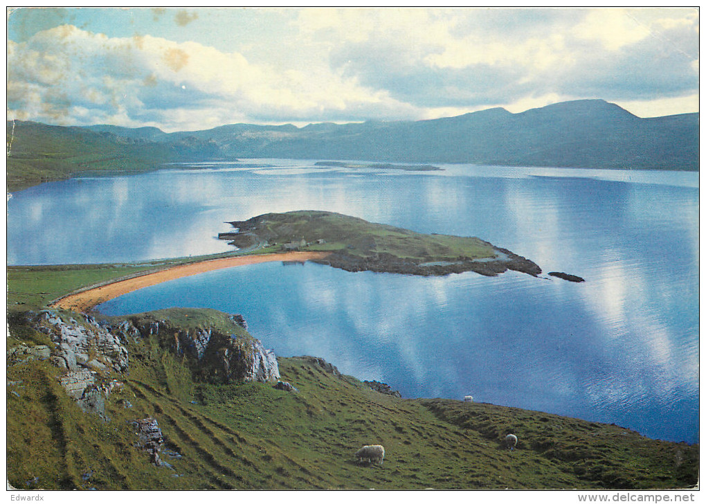 Loch Eriboll, Sutherland, Scotland Postcard Posted 1976 Stamp - Sutherland