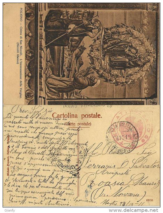 CARTOLINA ILLUST POSTA MILITARE CONC SUSS 1 1916 SANITA TRENO ATTREZZATO 29 - Military Mail (PM)
