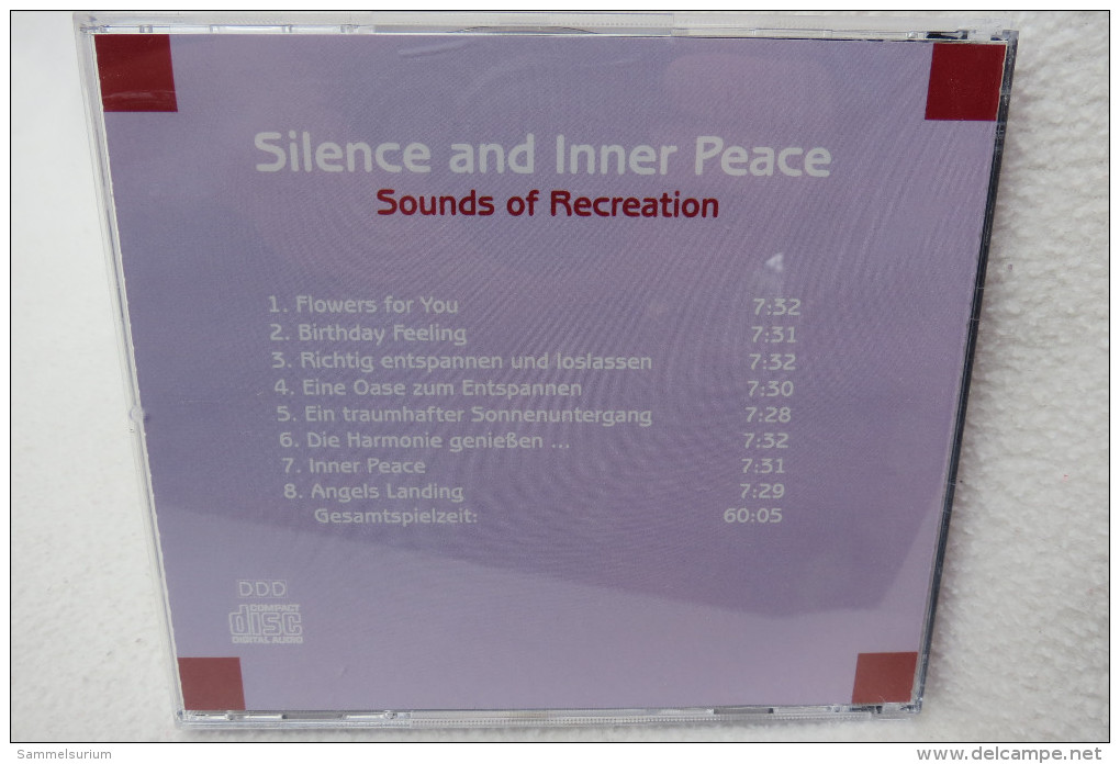 CD "Silence And Inner Peace" Sounds Of Recreation - Sonstige & Ohne Zuordnung