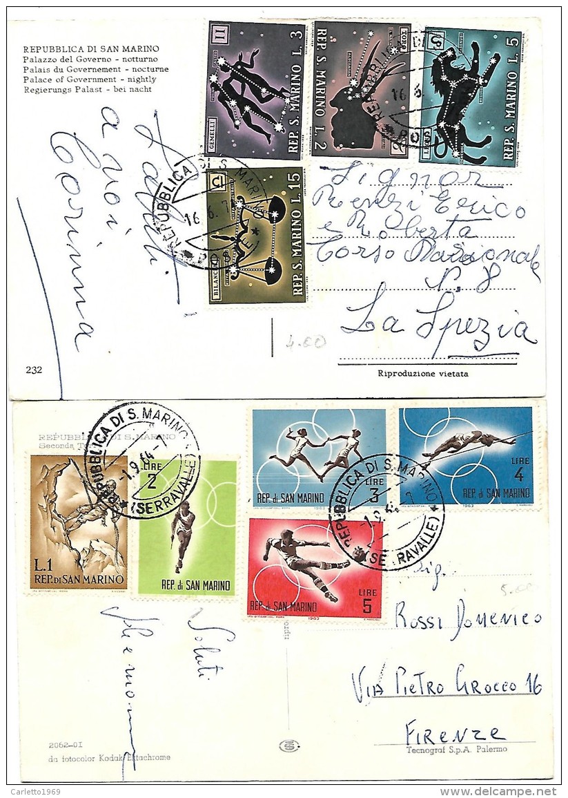 GIOCHI OLIMPICI SAN MARINO 1963 - SEGNI ZODIACALI --- - Used Stamps