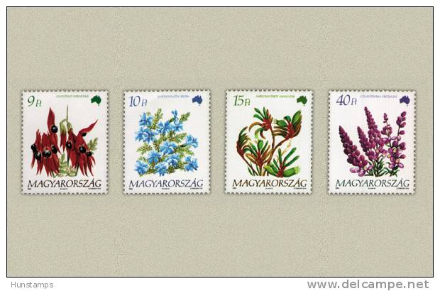 Hungary 1992. Flowers Of Australia Complete Set MNH (**) Michel: 4220-4223 / 4.5 EUR - Nuevos