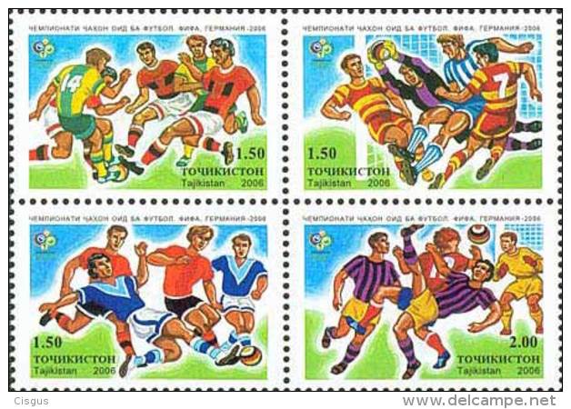 Tadschikistan 2006 MNH** Mi.Nr. 422-425 Football World Championship Germany 2006 M - 2006 – Deutschland