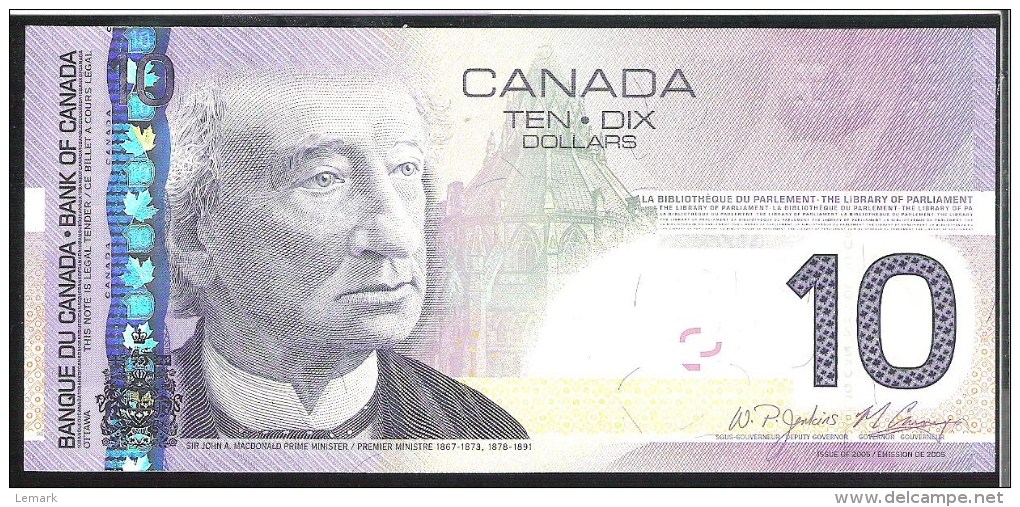 Canada 10 Dollar 2005(2008) P102Ad  Sign.Jenkins&Carney UNC - Canada