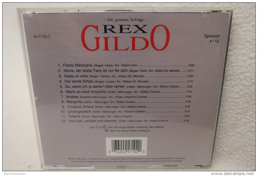 CD "Rex Gildo" Die Grossen Erfolge - Autres - Musique Allemande