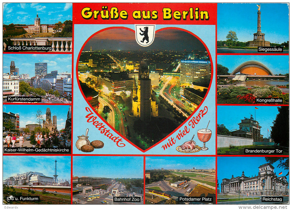 Berlin, Germany Postcard Posted 1991 Stamp - Mitte