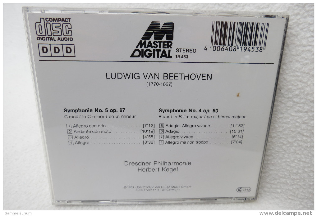 CD "Beethoven" Symphony No.5, Symphony No.4 - Klassik