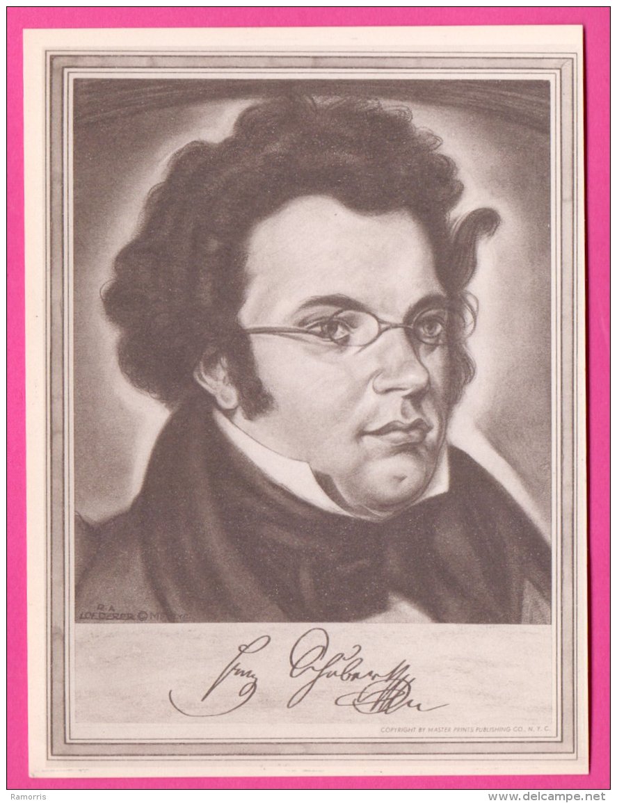 PIC00045 Immortal Men Of Music Miniature Of Composer Franz Schubert - Collections