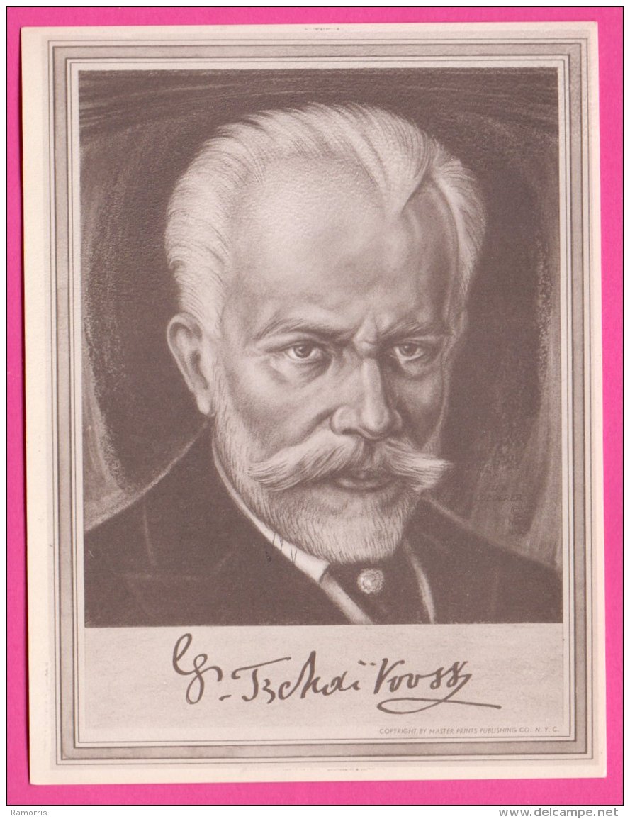 PIC00047 Immortal Men Of Music Miniature Of Composer Pyotr Ilyich Tchaikovsky - Collections