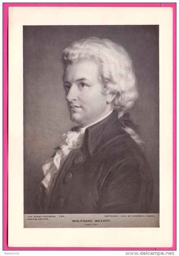 PIC00055 Perry Picture Of Composer Wolfgang Amadeus Mozart - Collections