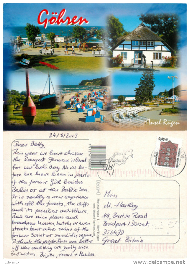 Gohren, Rugen, Germany Postcard Posted 2003 Stamp - Ruegen