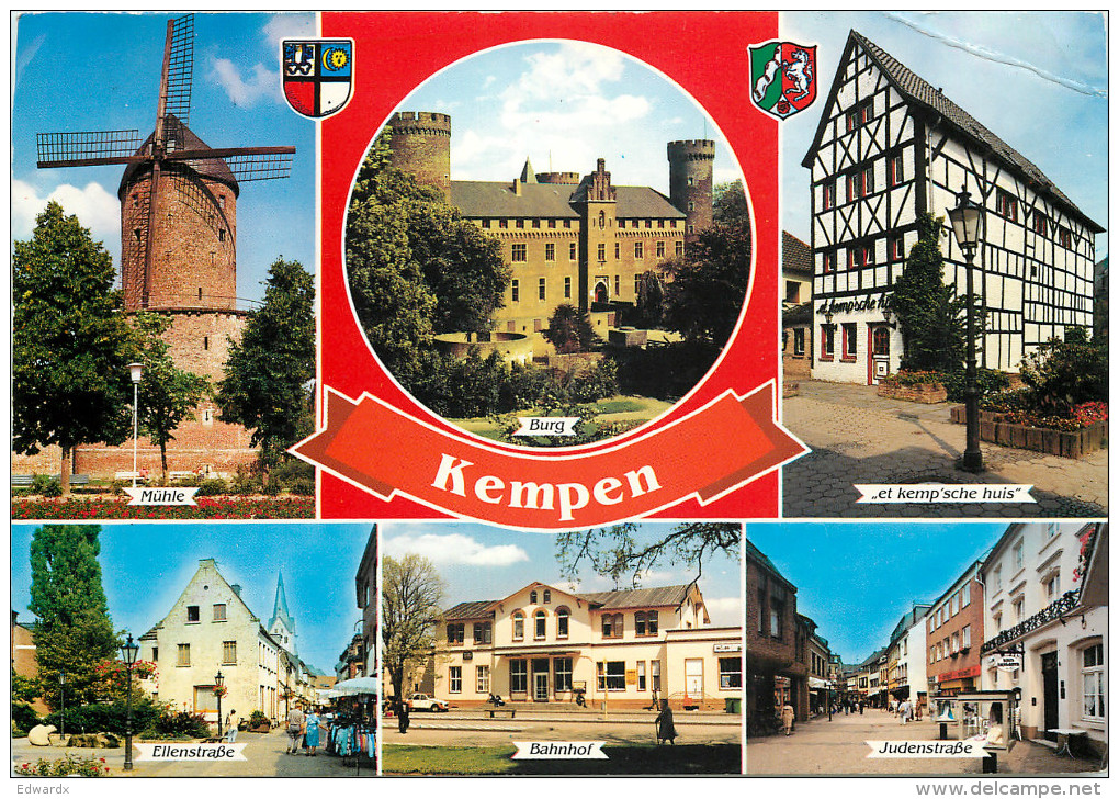 Kempen, Germany Postcard Posted 1989 Stamp - Viersen