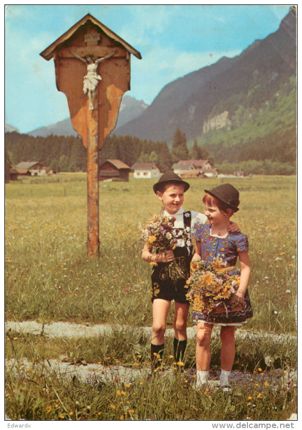 Young Children, Germany Postcard Posted 1970 Stamp - To Identify