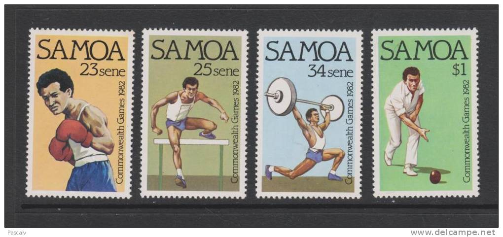 YVert 517 / 520 ** Neuf Sans Charnière MNH Sport Boxe Course Boule Haltérophilie - Samoa