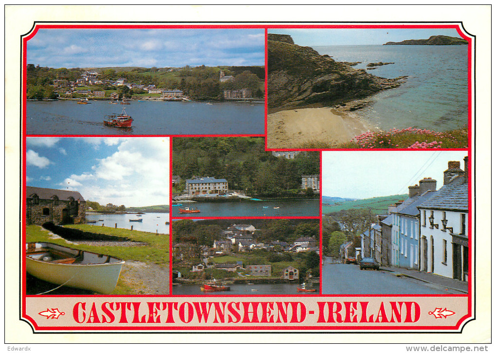 Castletownshend, Cork, Ireland Postcard Posted 1992 Stamp - Cork