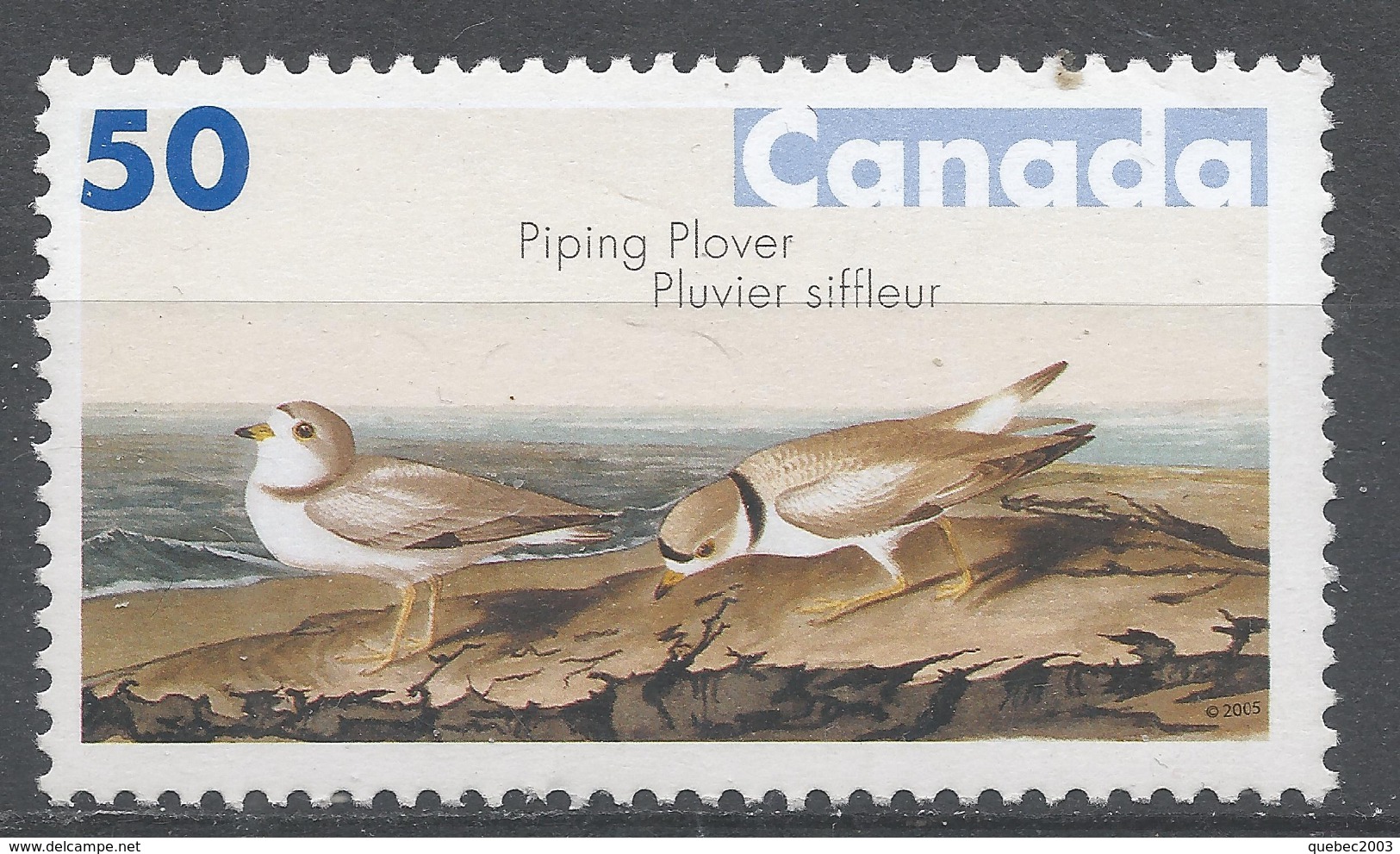Canada 2005. Scott #2096 (MNH) Bird Paintings By John James Audubon. Piping Plover - Neufs