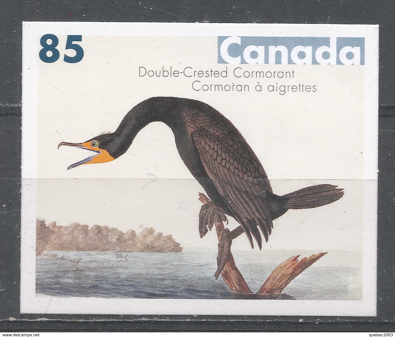 Canada 2005. Scott #2099 (MNH) Bird Paintings By John James Audubon. Double-crested Cormorant - Neufs