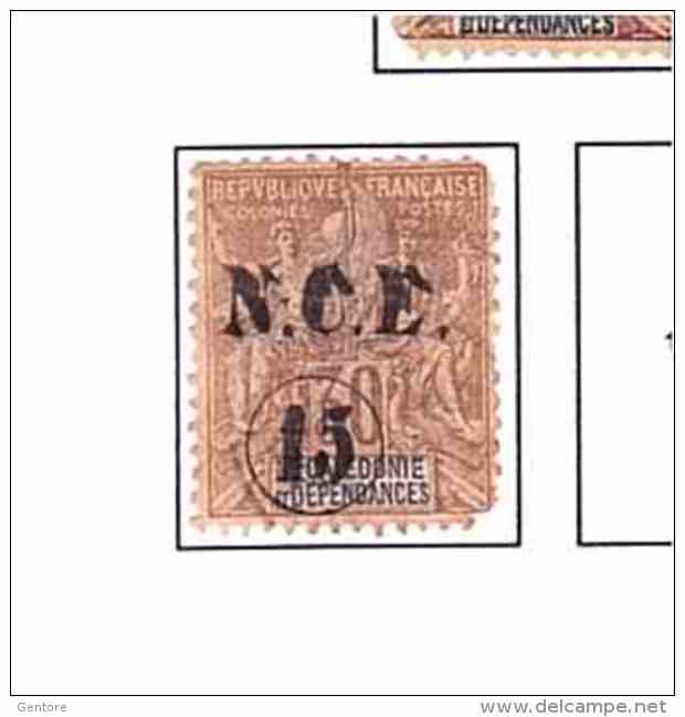 NEW CALEDONIA 1893  Type Sage Yvert Cat. N° 56  Mint No Gum Defectous - Used Stamps