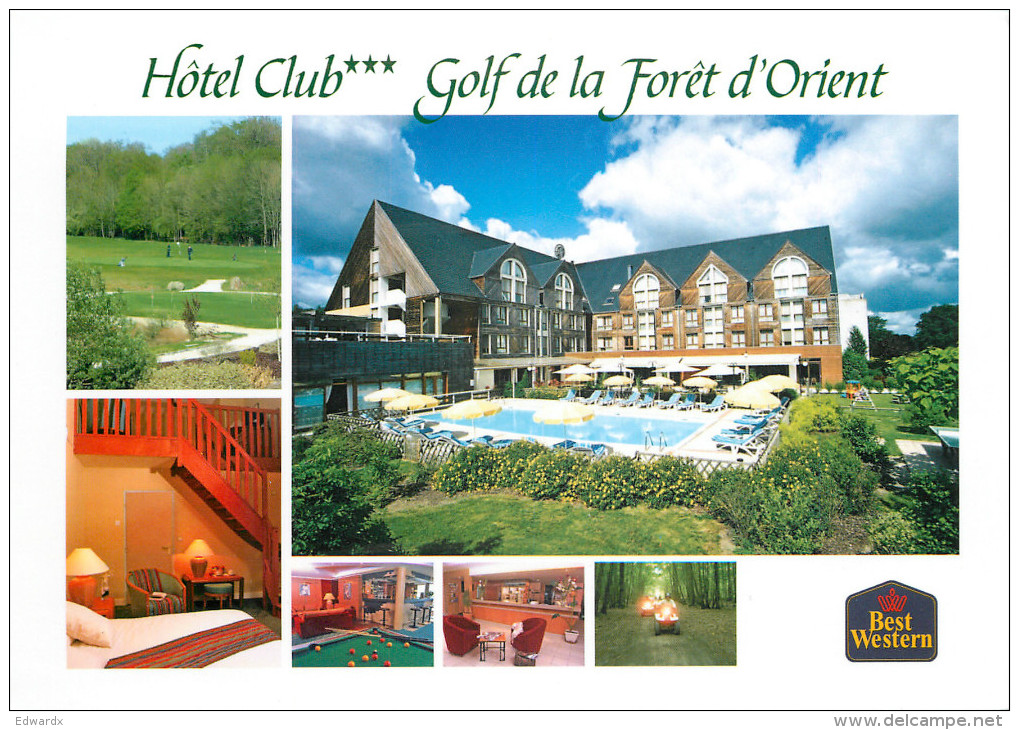 Hotel Club Golf De La Foret D'Orient, Rouilly Saucy, Seine-et-Marne, France Postcard Posted 2009 Stamp - Altri & Non Classificati