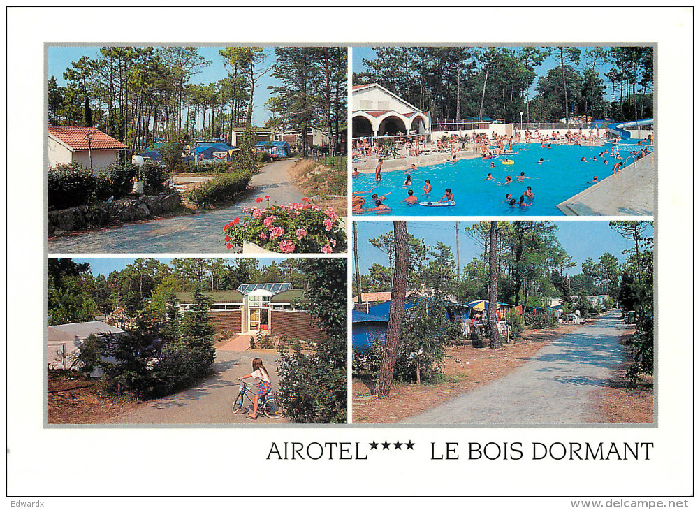 Camping Airotel Le Bois Dormant, Saint-Jean-de-Monts, Vendée, France Postcard Posted 1996 Stamp - Saint Jean De Monts
