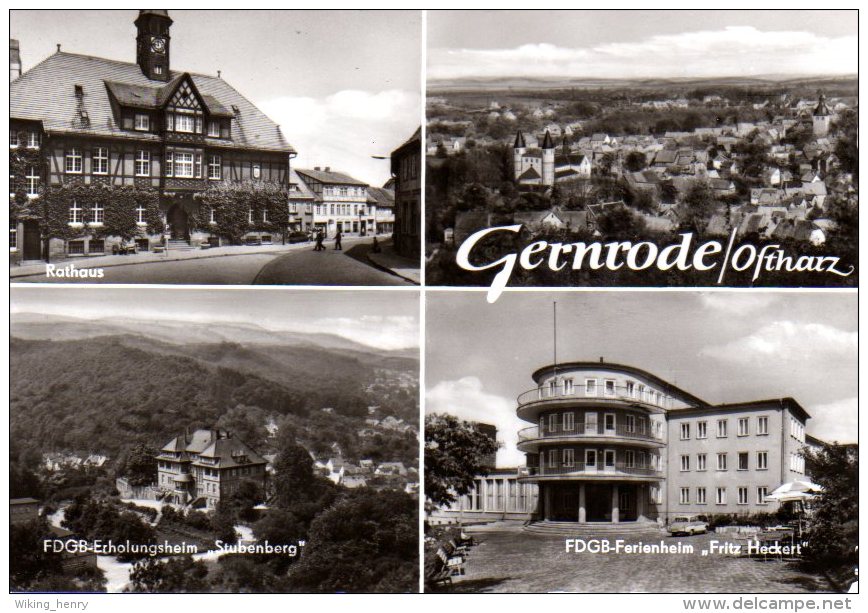 Quedlinburg Gernrode - S/w Mehrbildkarte 2 - Quedlinburg