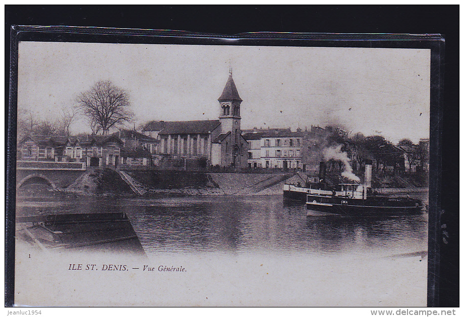 ILE SAINR DENIS LE VAPEUR 1898 - L'Ile Saint Denis