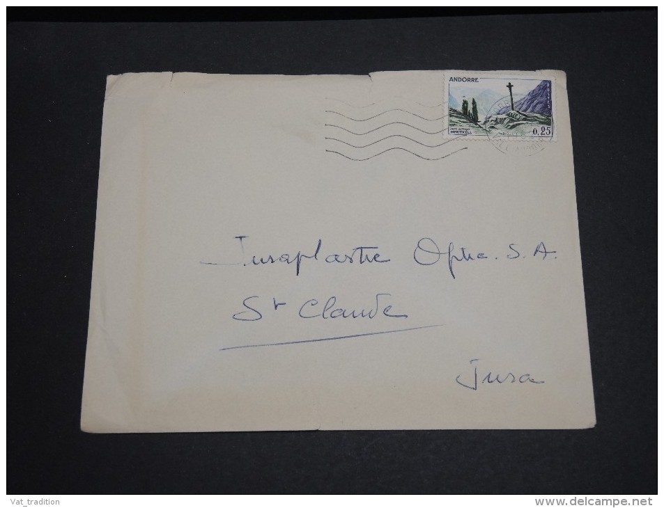 ANDORRE - Enveloppe Pour St Claude En 1962  - A Voir - L  3797 - Covers & Documents