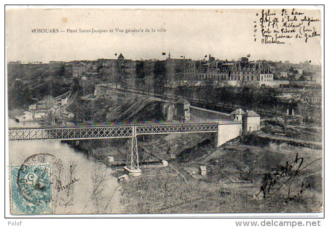 THOUARS - Pont Saint Jacques Et Vue Générale De La Ville (91782) - Thouars