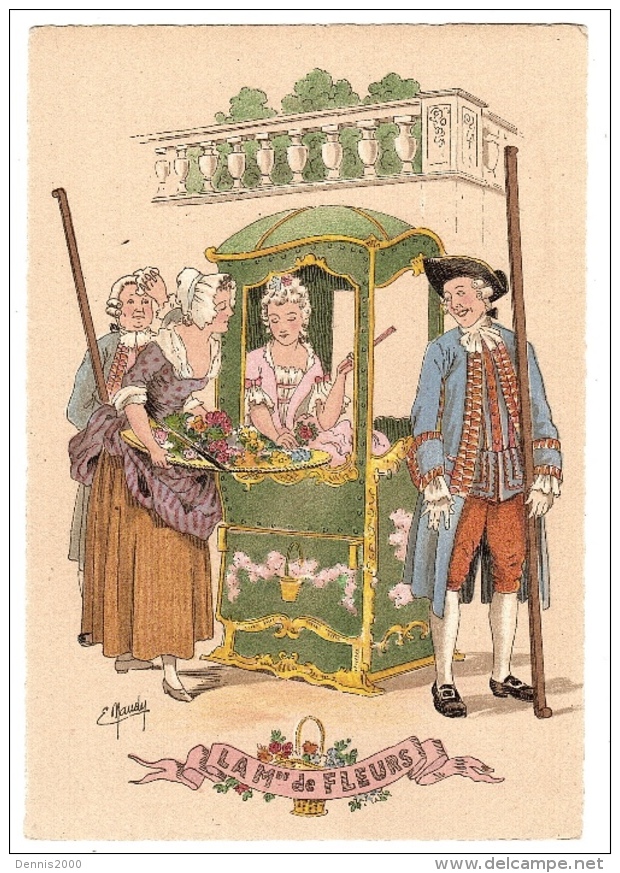 BARRE DAYEZ N° 1359 M - LA MARCHANDE DE FLEURS - METIER - MARCHAND AMBULANT - Illustrateur Maudy - Street Merchants