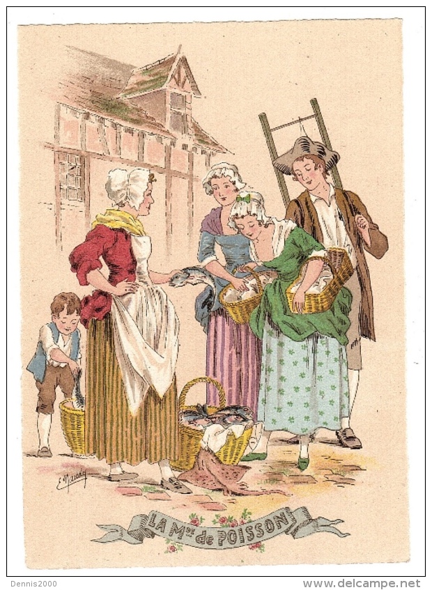 BARRE DAYEZ N° 1359 O - LA MARCHANDE DE POISSON - METIER - MARCHAND AMBULANT - Illustrateur Maudy - Street Merchants