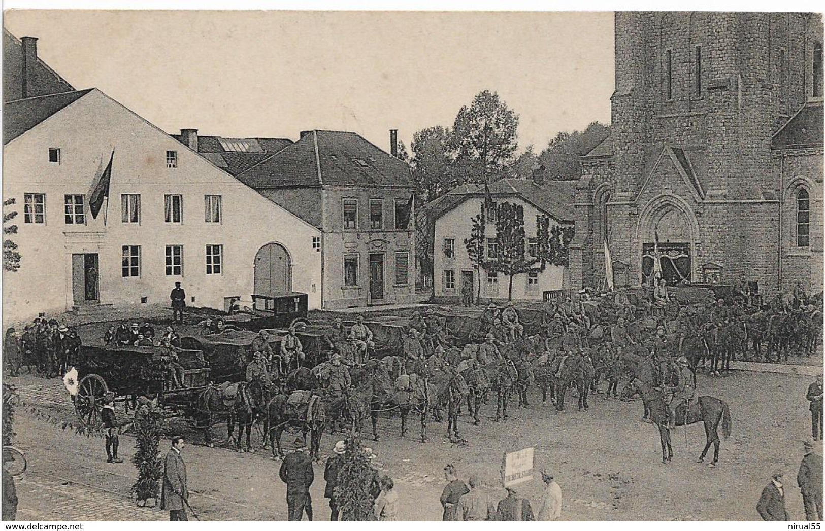 Belgique ROSSIGNOL Manifestation Patriotique 18 19 JUILLET 1920  Cercueils à ETALLE   .........cl - Etalle